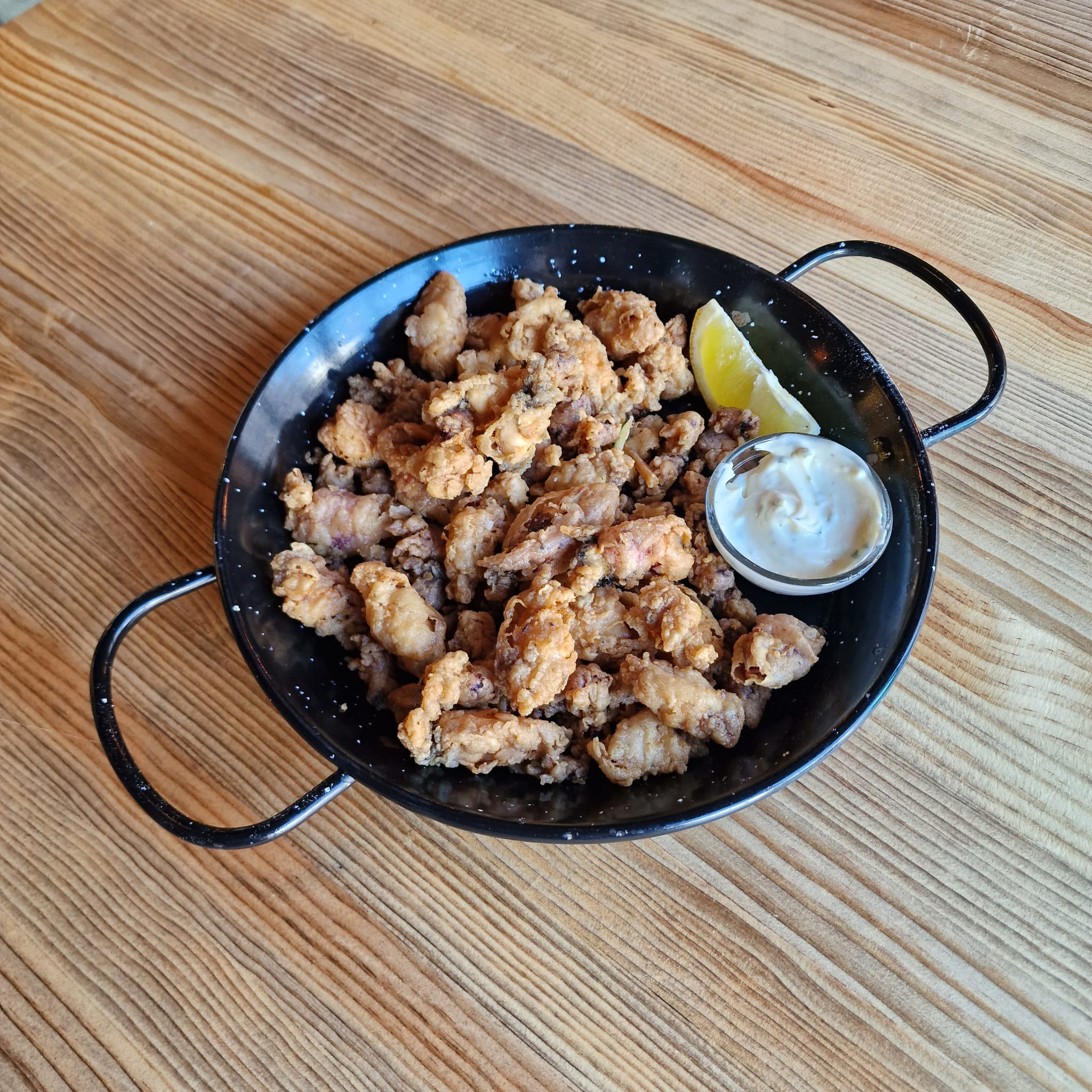 Chopitos a la andaluza Raíces y Barriles